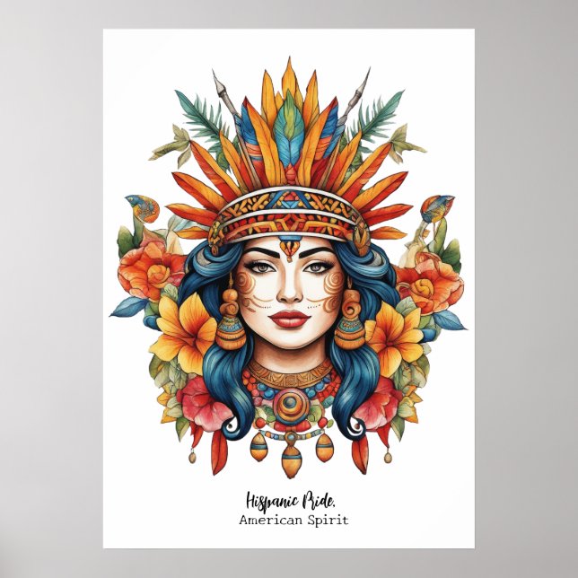 Hispanic Pride, American Spirit. Poster (Front)
