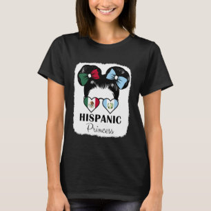 Hispanic Princess Roots Mexico and Guatemala Mix H T-Shirt