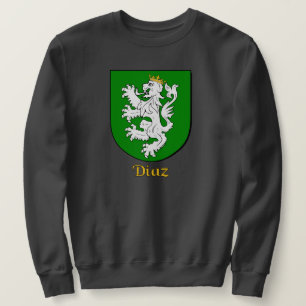 Hispanic Surname Diaz Family Shield  Sweatshirt