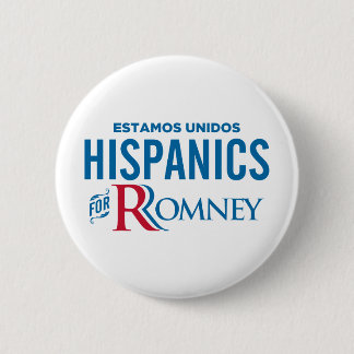 Hispanics for Romney 6 Cm Round Badge