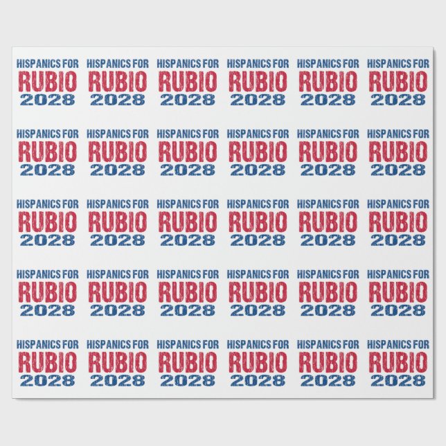 Hispanics for Rubio 2028 Wrapping Paper (Flat)