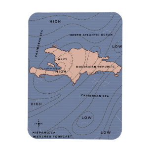 Hispaniola Weather map Magnet