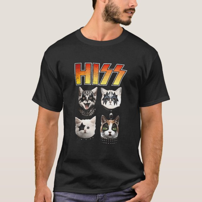 Hiss Ca Hiss Cat Hiss Cat T-Shirt (Front)