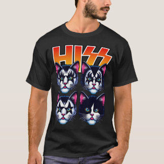 Hiss Cats Rock Kittens Rocking Music Cat Lovers T-Shirt