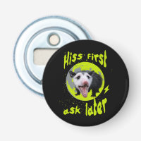 Hiss First Ask Later Funny Opossum Humour 