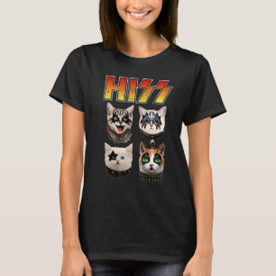Hiss Funny Cat Lover Funny Animal Unique T-Shirt