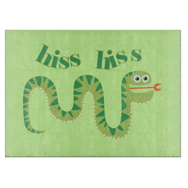 Hiss Hiss Snake Cutting Board (Front)