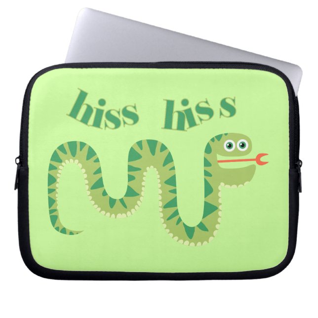 Hiss Hiss Snake Laptop Sleeve (Front)