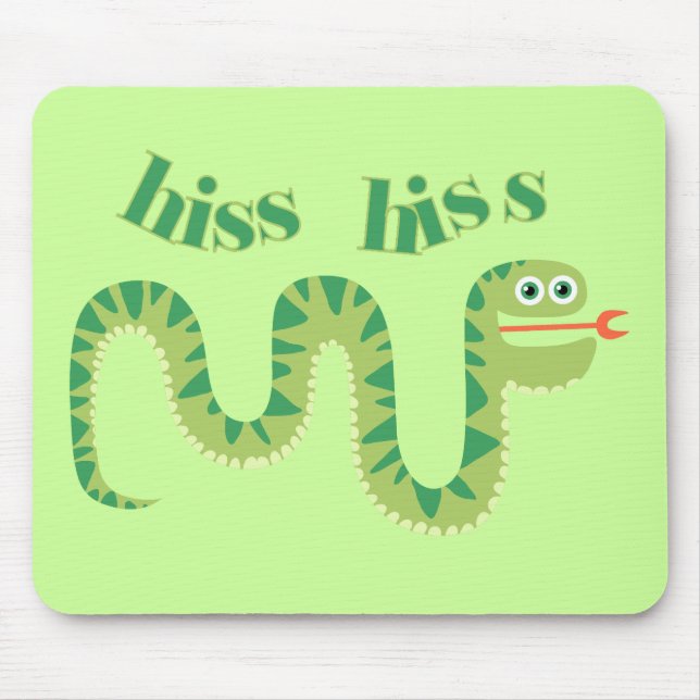 Hiss Hiss Snake Mouse Mat (Front)