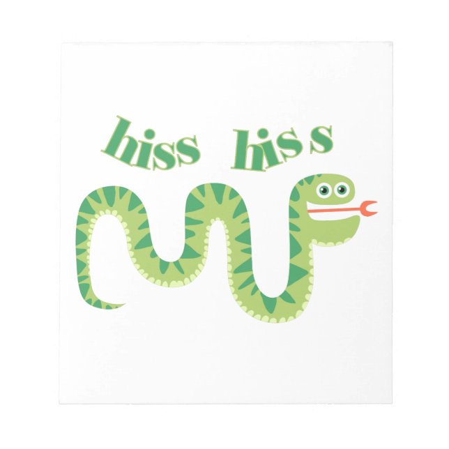 Hiss Hiss Snake Notepad (Front)