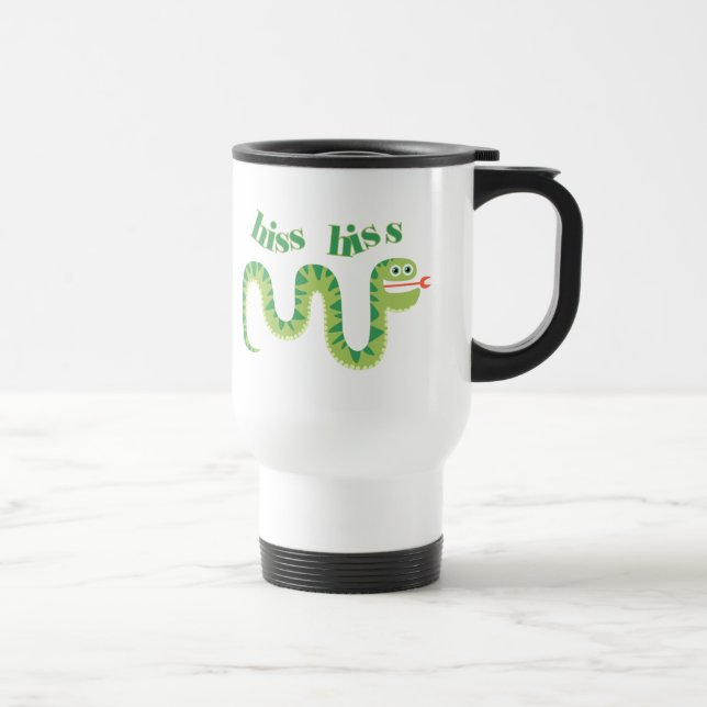 Hiss Hiss Snake Travel Mug (Right)