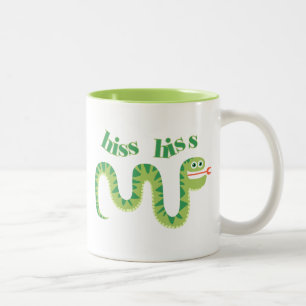 Hiss Hiss Snake Two-Tone Coffee Mug