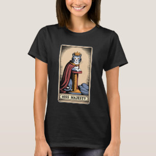 Hiss Majesty Tarot Card Mystic Cat Scratching Post T-Shirt