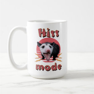 Hiss Mode Funny Opossum Chaotic Animal Coffee Mug