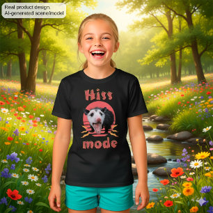 Hiss Mode Funny Opossum Chaotic Animal T-Shirt
