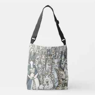 Hiss N' Fitz CAT PARTY CROSS BODY BAG