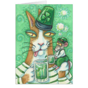 HISS N' FITZ CAT & RAT, CHEERS TO GREEN BEER Blank