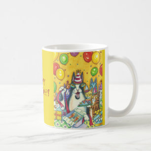 Hiss N' Fitz Cats BIRTHDAY MUG *Customise Text