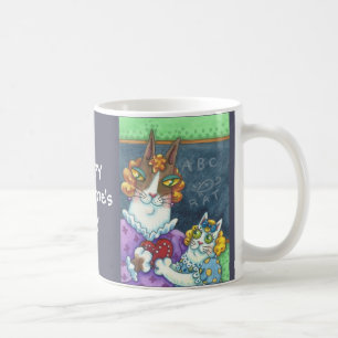 Hiss N' Fitz Teacher's Pet VALENTINE CAT MUG