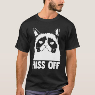 Hiss Off Funny Cat Lover Cute Cat Graphic T-Shirt