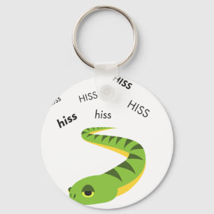 Hiss Snake Cute Emoji Key Ring
