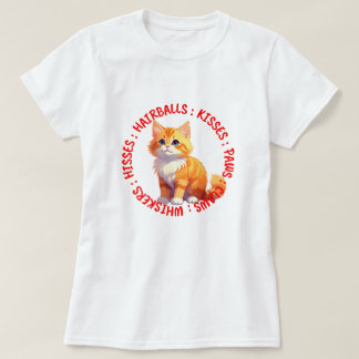 Hisses and Kisses, Ginger cat T-Shirt