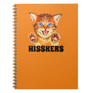 Hissing Cat Hisskers the Cat Notebook