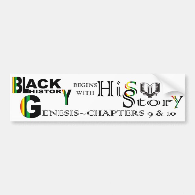 hiSStory© Bumper Sticker RTXT (Front)