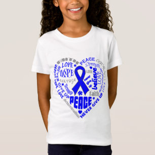 Histiocytosis Awareness Heart Words T-Shirt