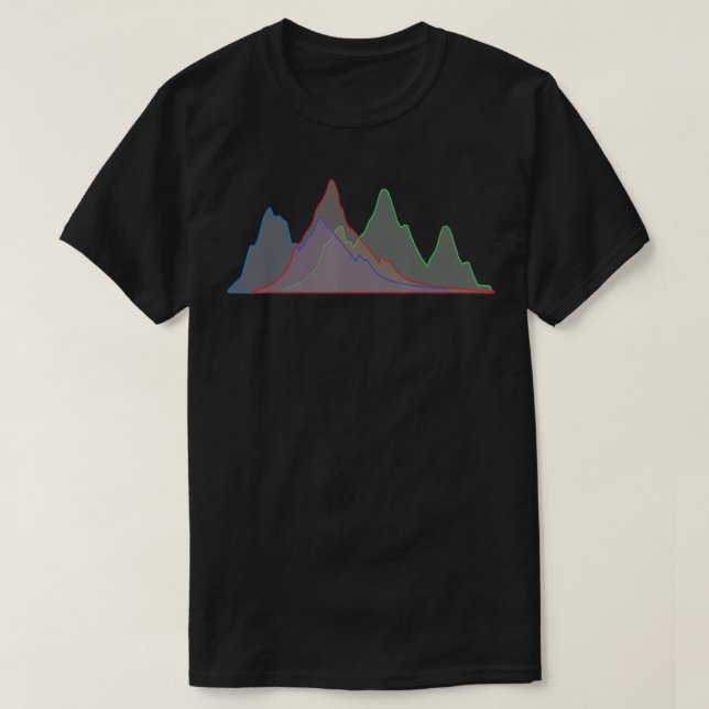 Histogram Photography  T-Shirt (Design Front)