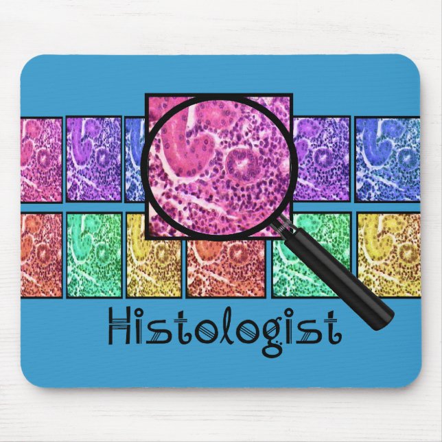 Histologist Gifts Magnified Cells Design Mouse Mat (Front)