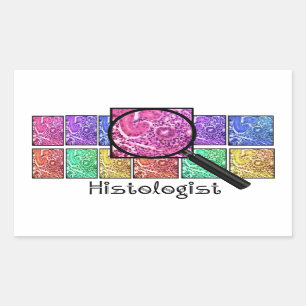 Histologist Gifts Magnified Cells Design Rectangular Sticker