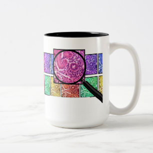 Histologist Gifts Magnified Cells Design Two-Tone  Two-Tone Coffee Mug