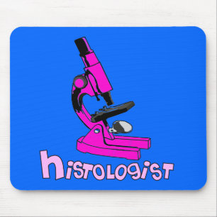 Histologist Gifts Microscope Design Mouse Mat