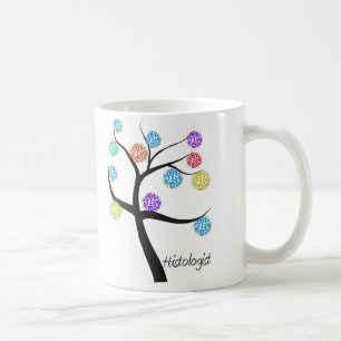 Histologist Tree Design Microscopic Cell Leaves Coffee Mug
