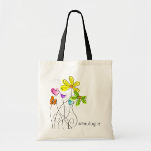 Histologist Watercolor Flowers Tote Bag II