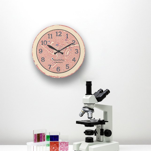 Histology Graft Wall Clock (Visualization of the histology clock on a wall of a laboratory)