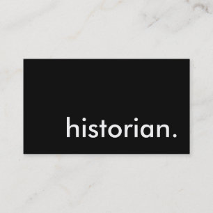 historian. business card