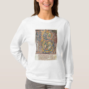 Historiated initial 'B' depicting King David T-Shirt