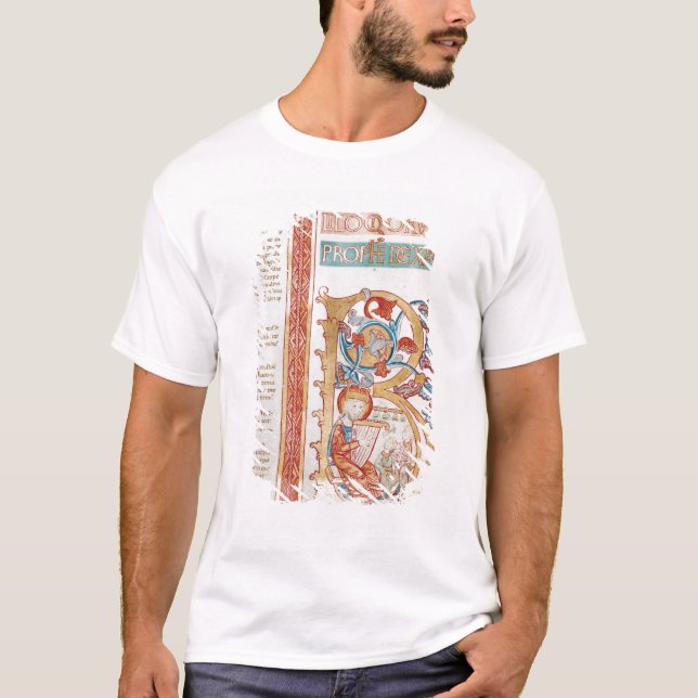 Historiated initial 'B' depicting King David T-Shirt (Front)