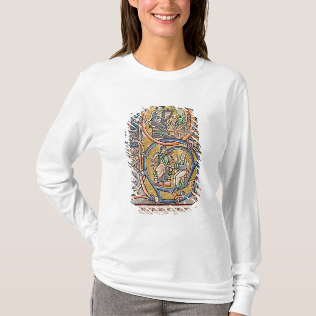 Historiated initial 'B' depicting King David T-Shirt (Front)