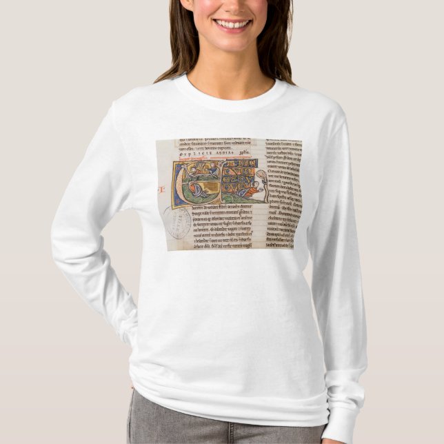 Historiated initial 'E' depicting Jonah T-Shirt (Front)