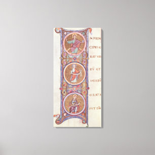 Historiated initial 'I' Canvas Print