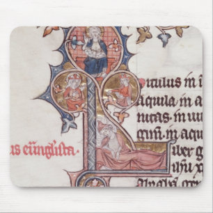 Historiated initial 'L' depicting Tree of Mouse Mat