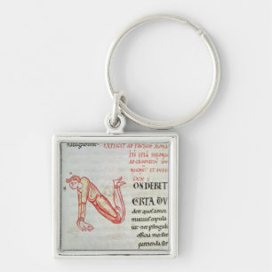 Historiated initial 'N' Key Ring