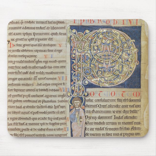 Historiated initial 'P' Mouse Mat (Front)