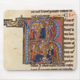 Historiated initial 'R' depicting the Sultan Mouse Mat