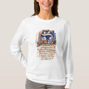 Historiated initial 'S' depicting Pope Gregory T-Shirt