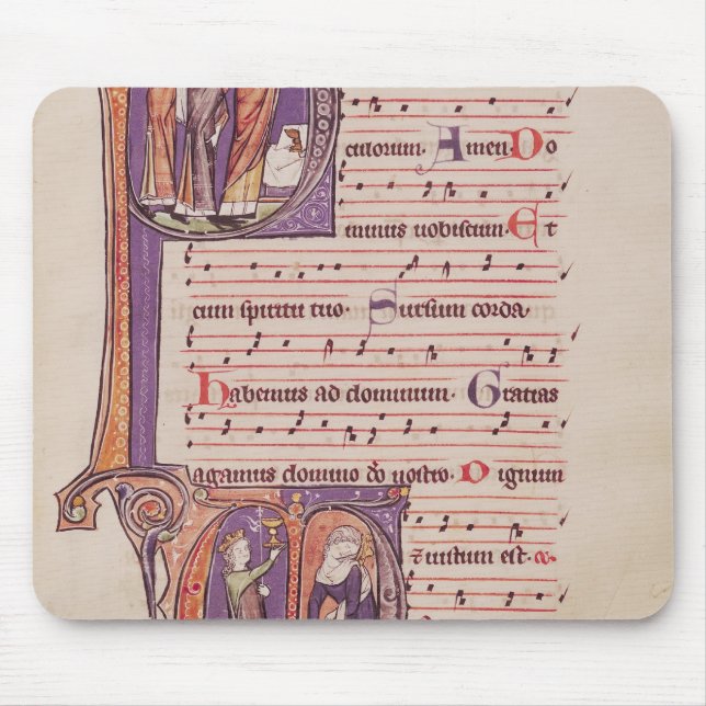 Historiated initials 'P' Mouse Mat (Front)