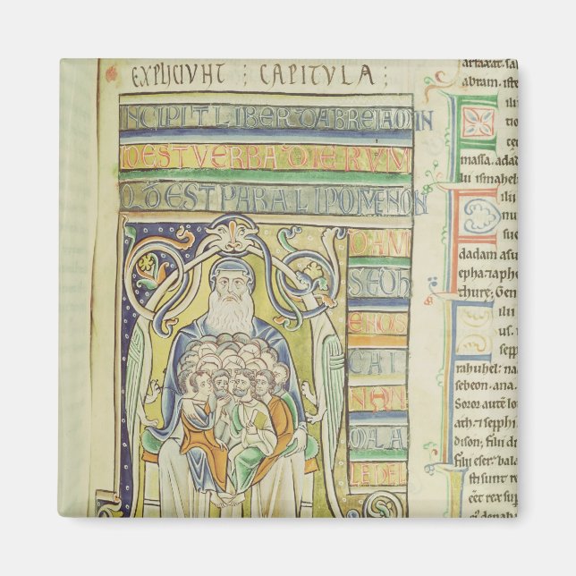Historiated letter 'A' depicting generations Magnet (Front)